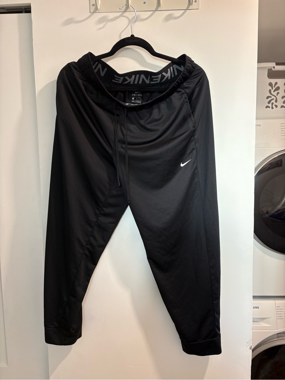 Nike women Black Dri-FIT Athletic Pants